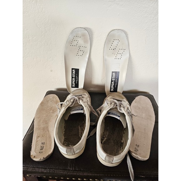 GOLDEN GOOSE Super-Star Sabot Leather White StreetwearMule Sneaker sz 37 US 6.5 - Picture 8 of 9